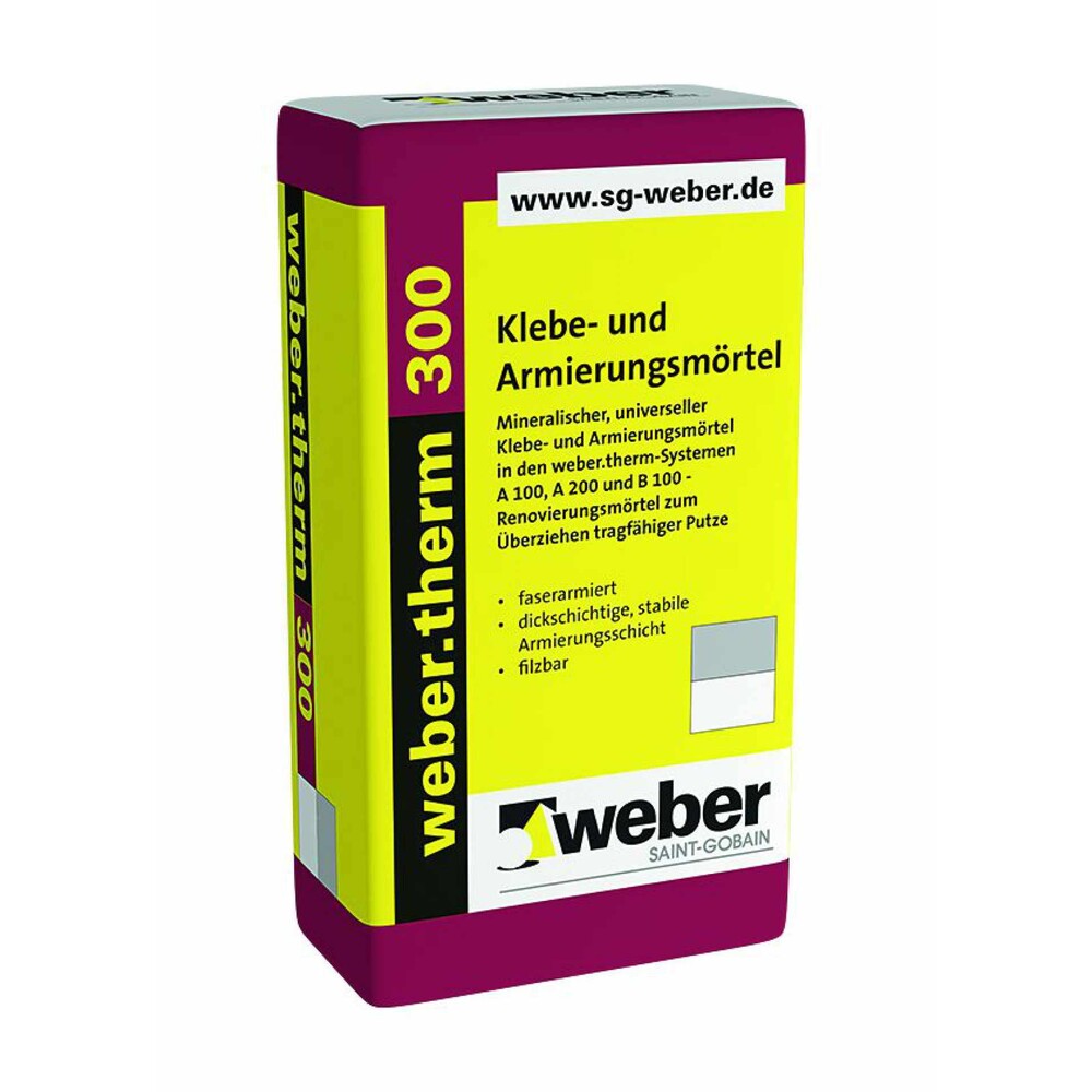 Verpackung weber.therm 300 Verpackung weber.therm 300 Klebe-/Armierungsmörtel